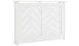 Habitat Chevron small white radiator cover, UK version