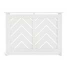 Habitat Chevron small white radiator cover, UK version