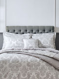 Catherine Lansfield damask jacquard quilted pillow sham pair (British brand)