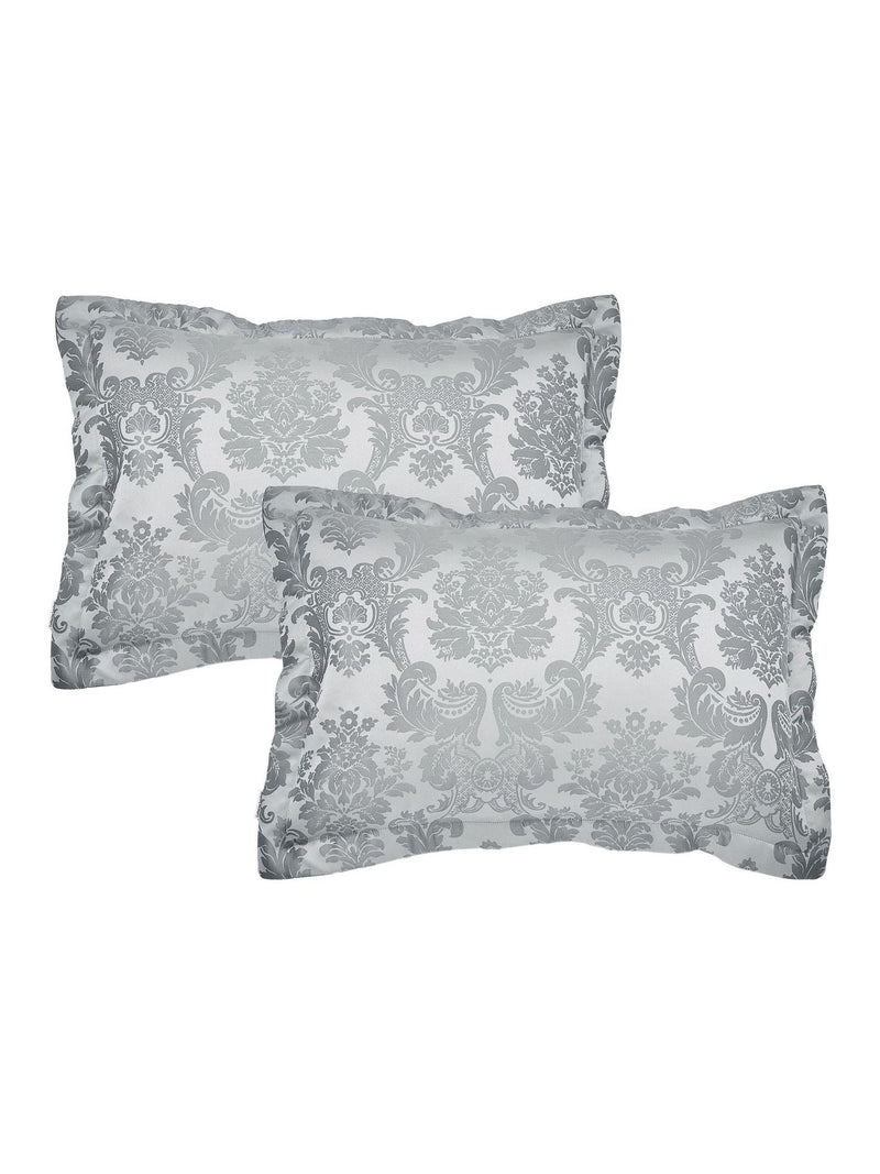 Catherine Lansfield damask jacquard quilted pillow sham pair (British brand)