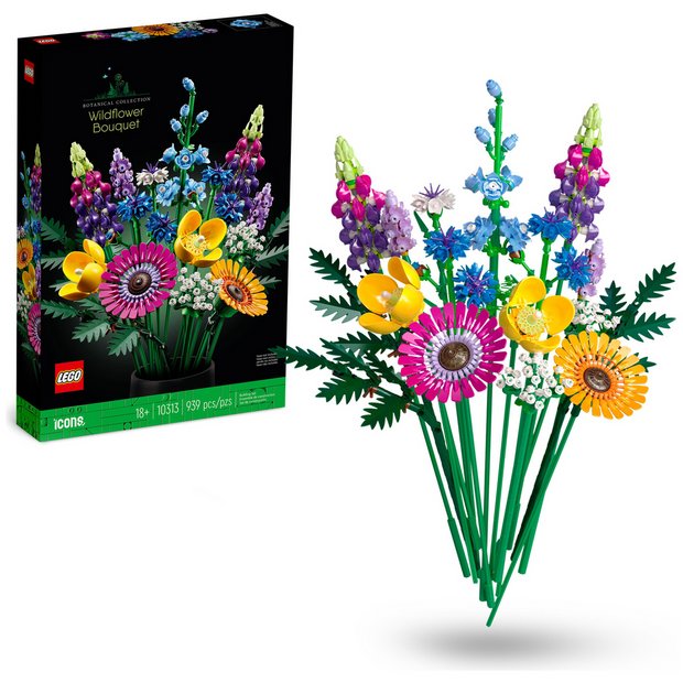 Lego wildflower bouquet building set 939 pieces, UK version