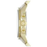 Armani Exchange men's watch gold strap grey dial 44mm (British brand)