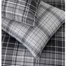 Argos Home Grey Brushed Cotton Check Bedding Set King Size - British product