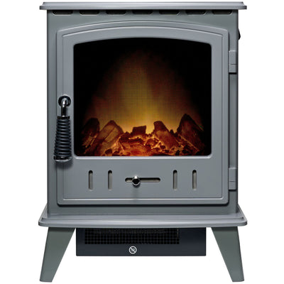 Argos Adam Aviemore Grey Electric Stove with LED Flame Effect- Buy online at McGrocer
