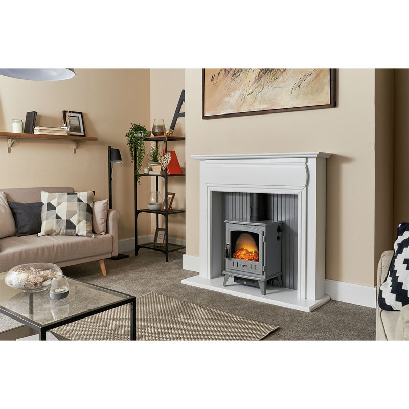 Adam Aviemore grey electric stove - British product