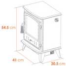 Adam Aviemore grey electric stove - British product