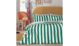 Habitat stripe green and white duvet cover set single, UK version