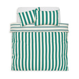 Habitat Stripe Green and White Duvet Cover Set King size, UK version