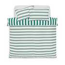 Habitat Stripe Green and White Duvet Cover Set King size, UK version