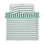 Habitat Stripe Green and White Duvet Cover Set King size, UK version