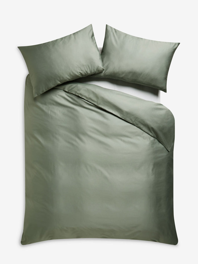 Sage green Egyptian cotton duvet set 400 thread count (British brand)