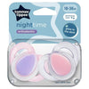 Tommee Tippee Night Soothers 18-36 months Pack of 2 (British brand)