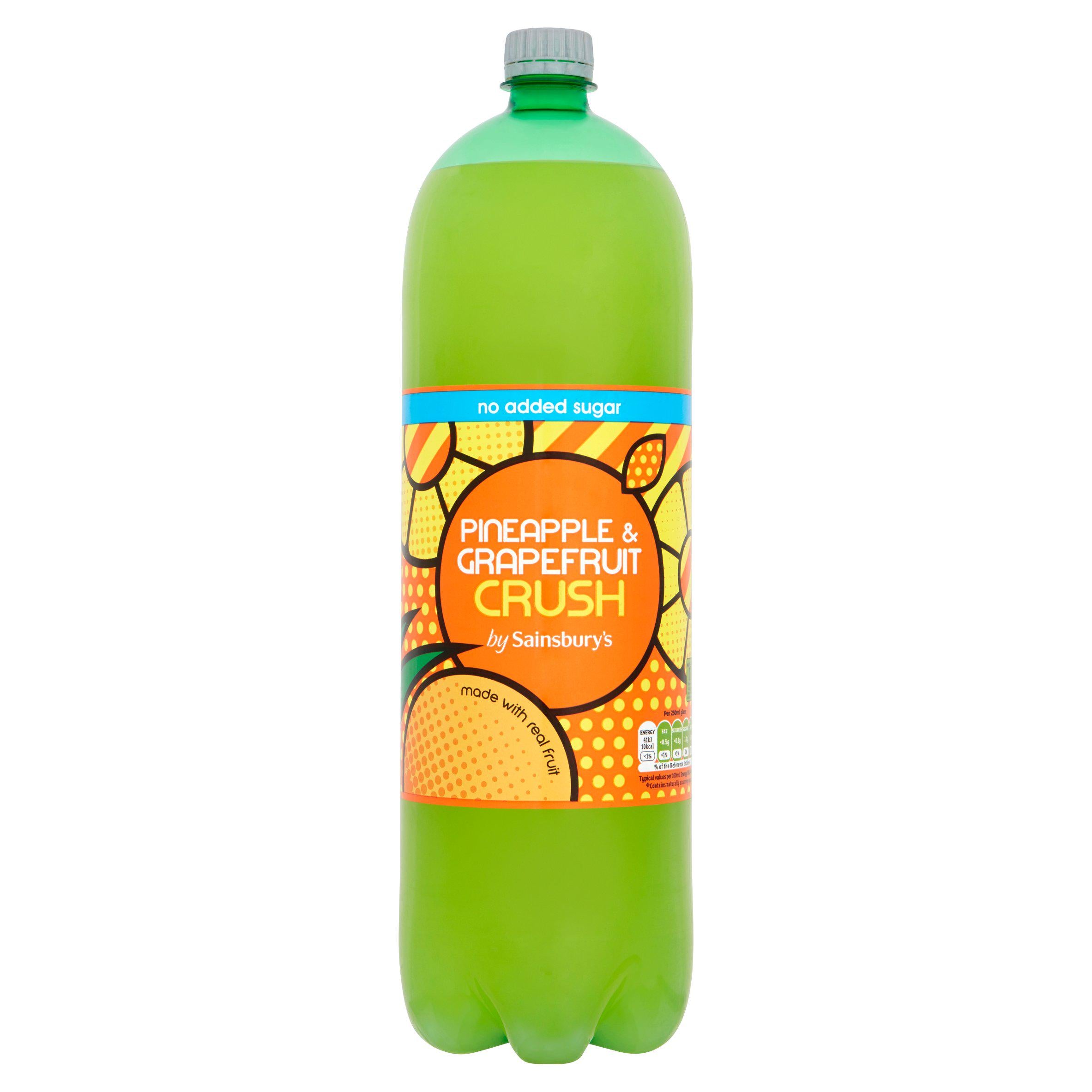 Sainsbury's Pineapple & Grapefruit Juice Drink, Zero Added Sugar 2L Diet & sugar free Sainsburys   