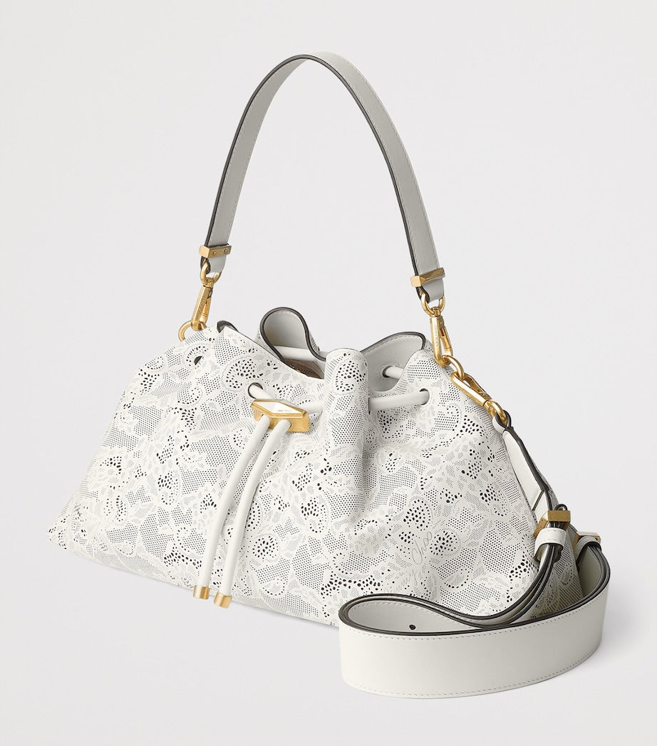 Jimmy Choo medium Cinch leather shoulder bag - British product