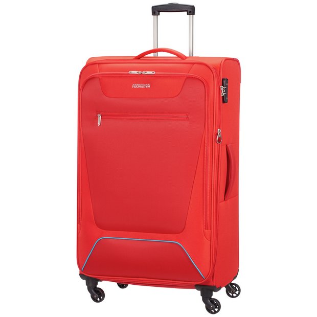 American Tourister expandable spinner suitcase red, UK version