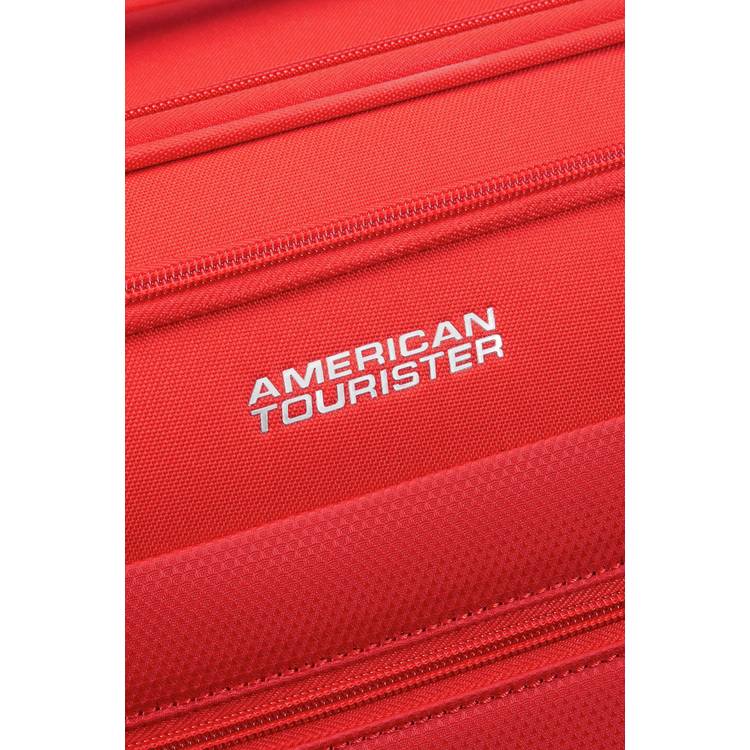 American Tourister expandable spinner suitcase red, UK version