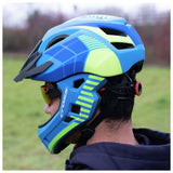 Cross Full Face Bike Helmet Blue 54-56cm, UK version