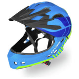 Cross Full Face Bike Helmet Blue 54-56cm, UK version