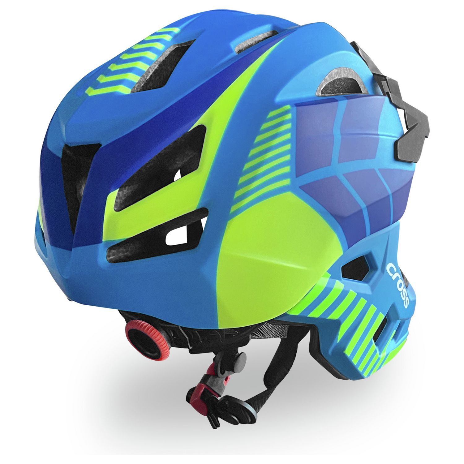 Cross Full Face Bike Helmet Blue 54-56cm, UK version