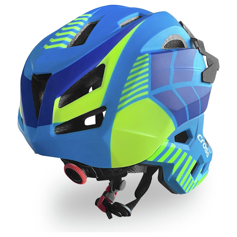 Cross Full Face Bike Helmet Blue 54-56cm, UK version