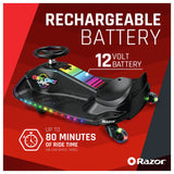 Razor Crazy Cart Shift LED Lightshow kids drift cart, UK version
