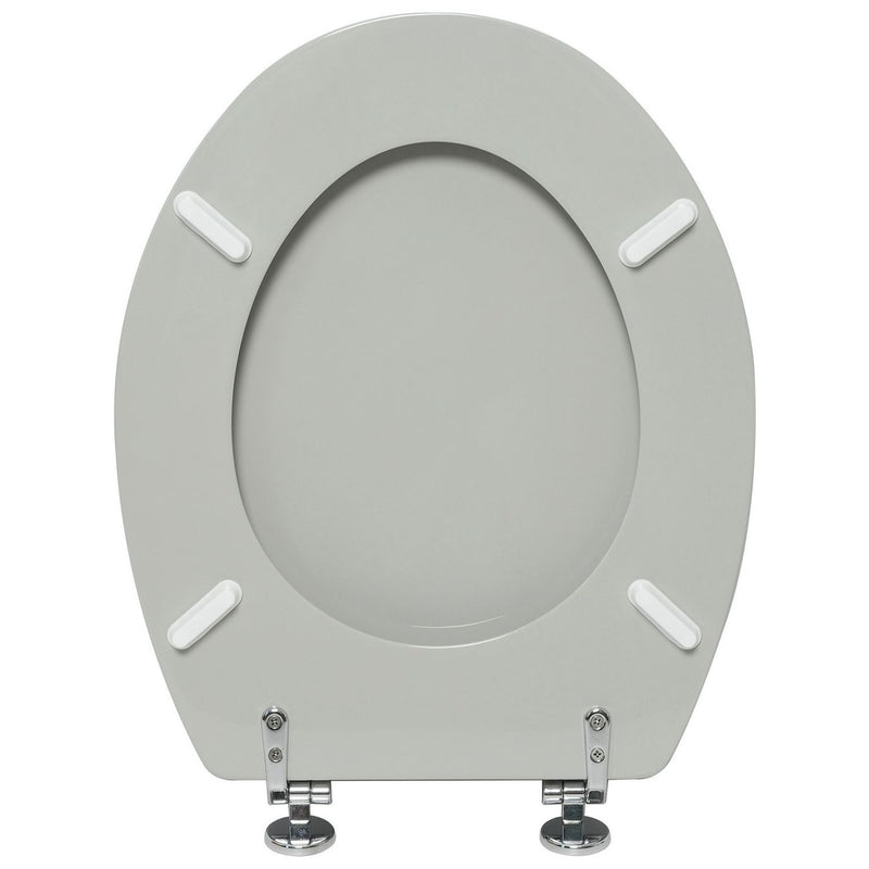 Argos Home grey moulded wood toilet seat H44.5cm, imported from the UK