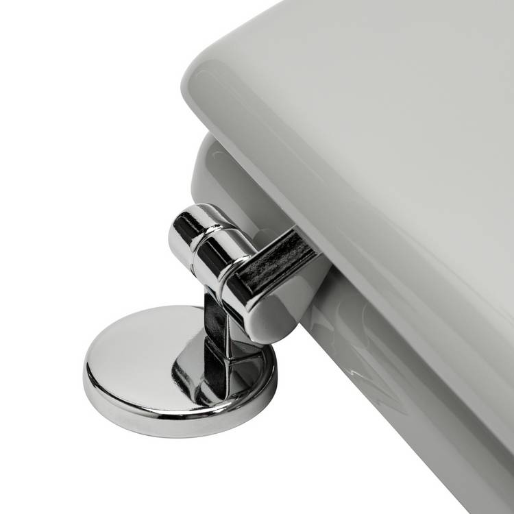 Argos Home grey moulded wood toilet seat H44.5cm, imported from the UK
