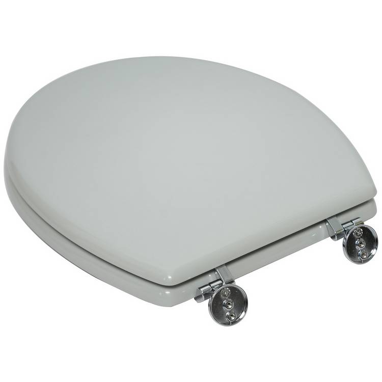 Argos Home grey moulded wood toilet seat H44.5cm, imported from the UK