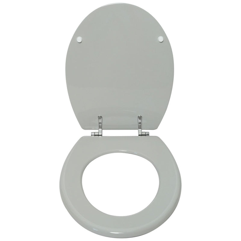 Argos Home grey moulded wood toilet seat H44.5cm, imported from the UK