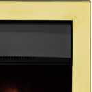 Adam Blenheim brass electric inset fire 50.7cm wide - British product