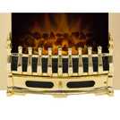 Adam Blenheim brass electric inset fire 50.7cm wide - British product