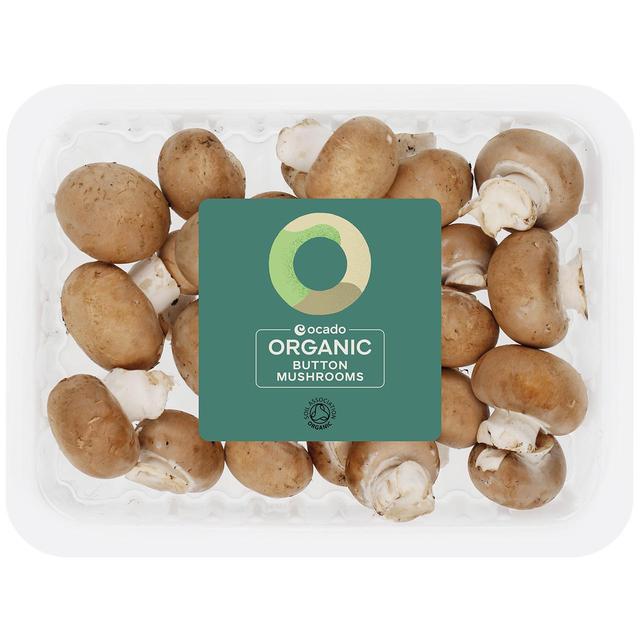 Ocado Organic Button Mushrooms   150g