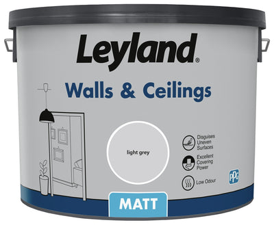 Argos Leyland Wand & Decken Mattfarbe Hellgrau Innenfarbe 10L - Online bei McGrocer kaufen