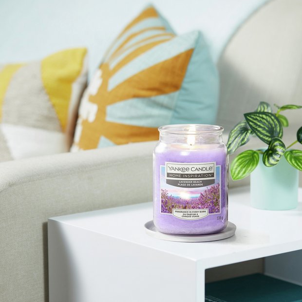 Yankee Candle Medium Jar Scented Candle Lavender Beach (British brand)
