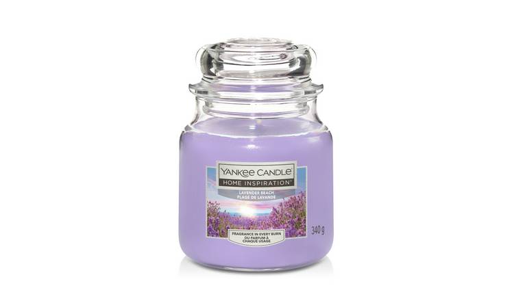 Yankee Candle Medium Jar Scented Candle Lavender Beach (British brand)