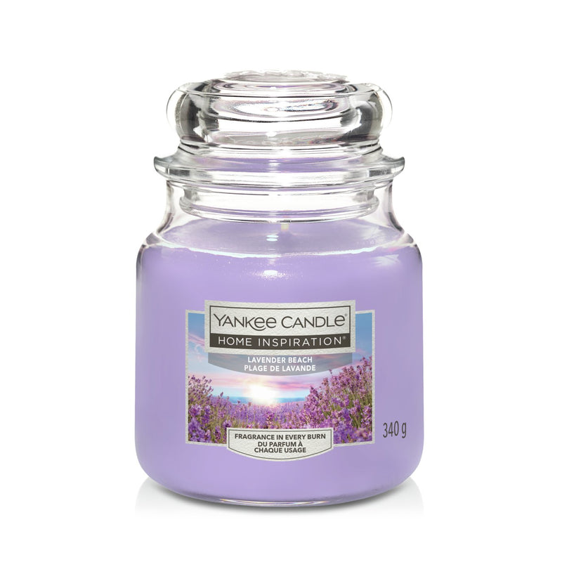 Yankee Candle Medium Jar Scented Candle Lavender Beach (British brand)