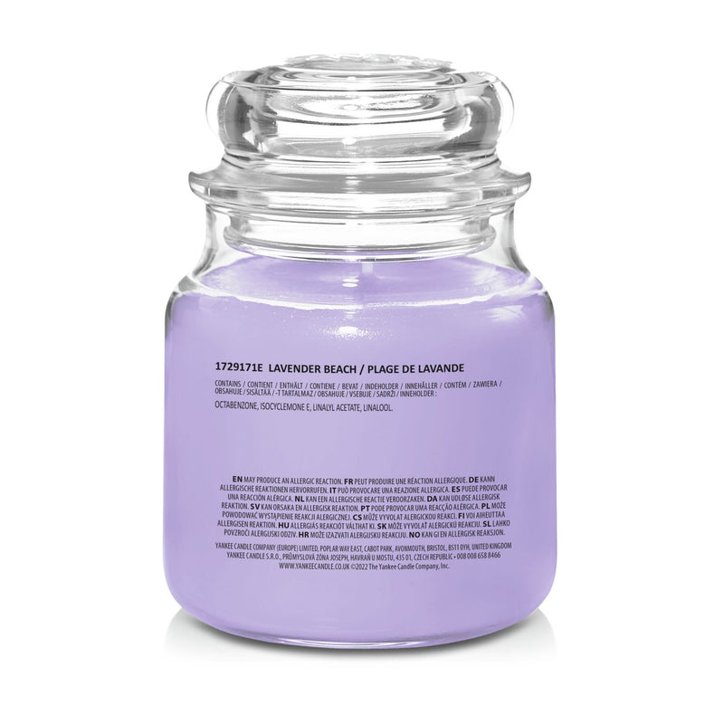 Yankee Candle Medium Jar Scented Candle Lavender Beach (British brand)