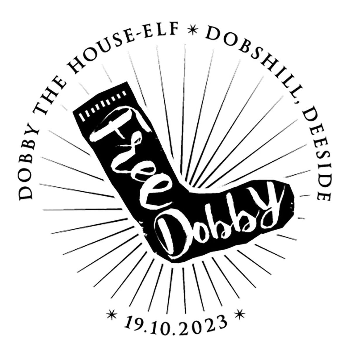 Royal Mail Harry Potter Dobby medal cover (British brand)