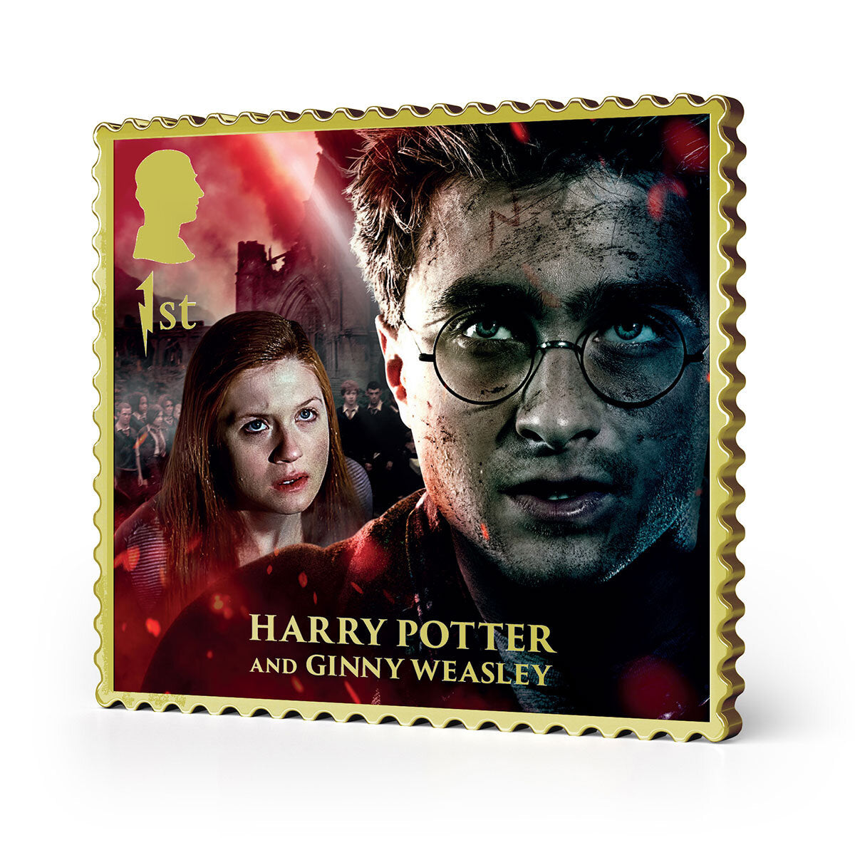 Royal Mail Harry Potter gold ingot collectable stamp, UK version