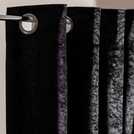 Argos Home black velvet eyelet curtains 117x183cm - British product