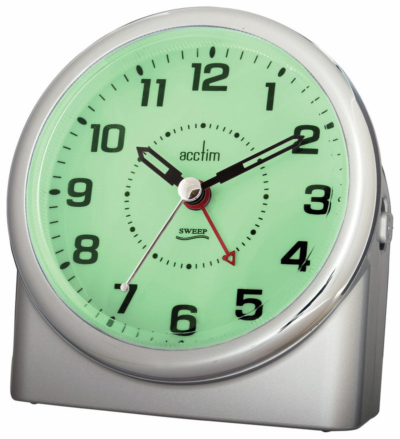 Acctim Centrale Silver Analogue Alarm Clock - British product