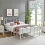 Argos Home Yani kingsize white metal bed frame - British product