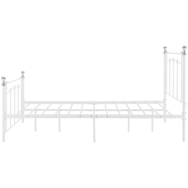Argos Home Yani kingsize white metal bed frame - British product