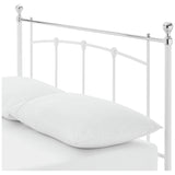 Argos Home Yani kingsize white metal bed frame - British product