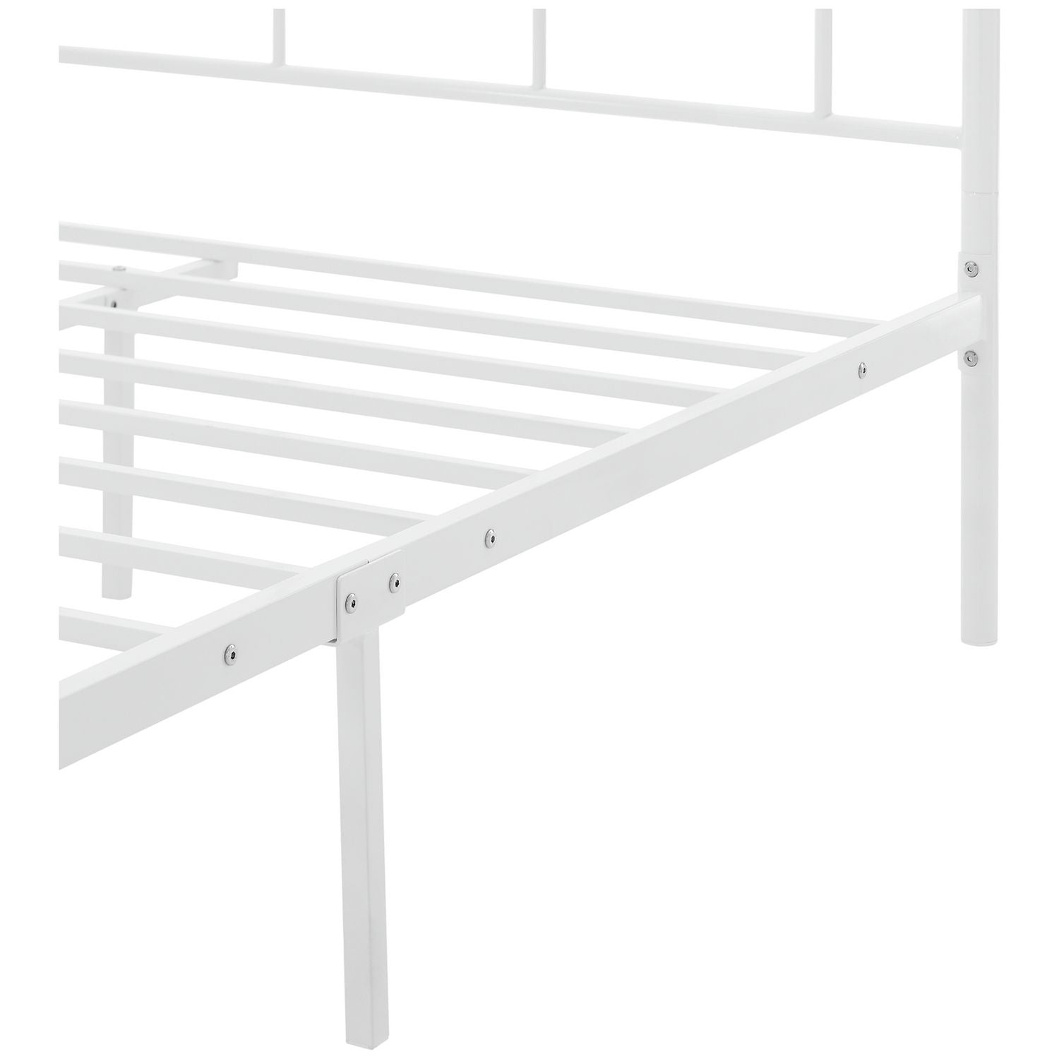 Argos Home Yani kingsize white metal bed frame - British product