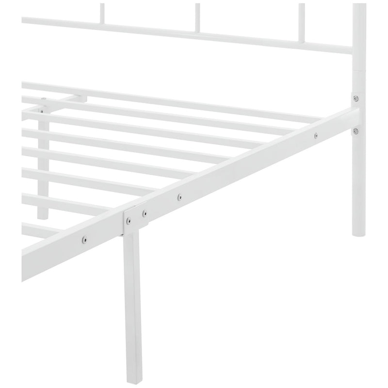 Argos Home Yani kingsize white metal bed frame - British product