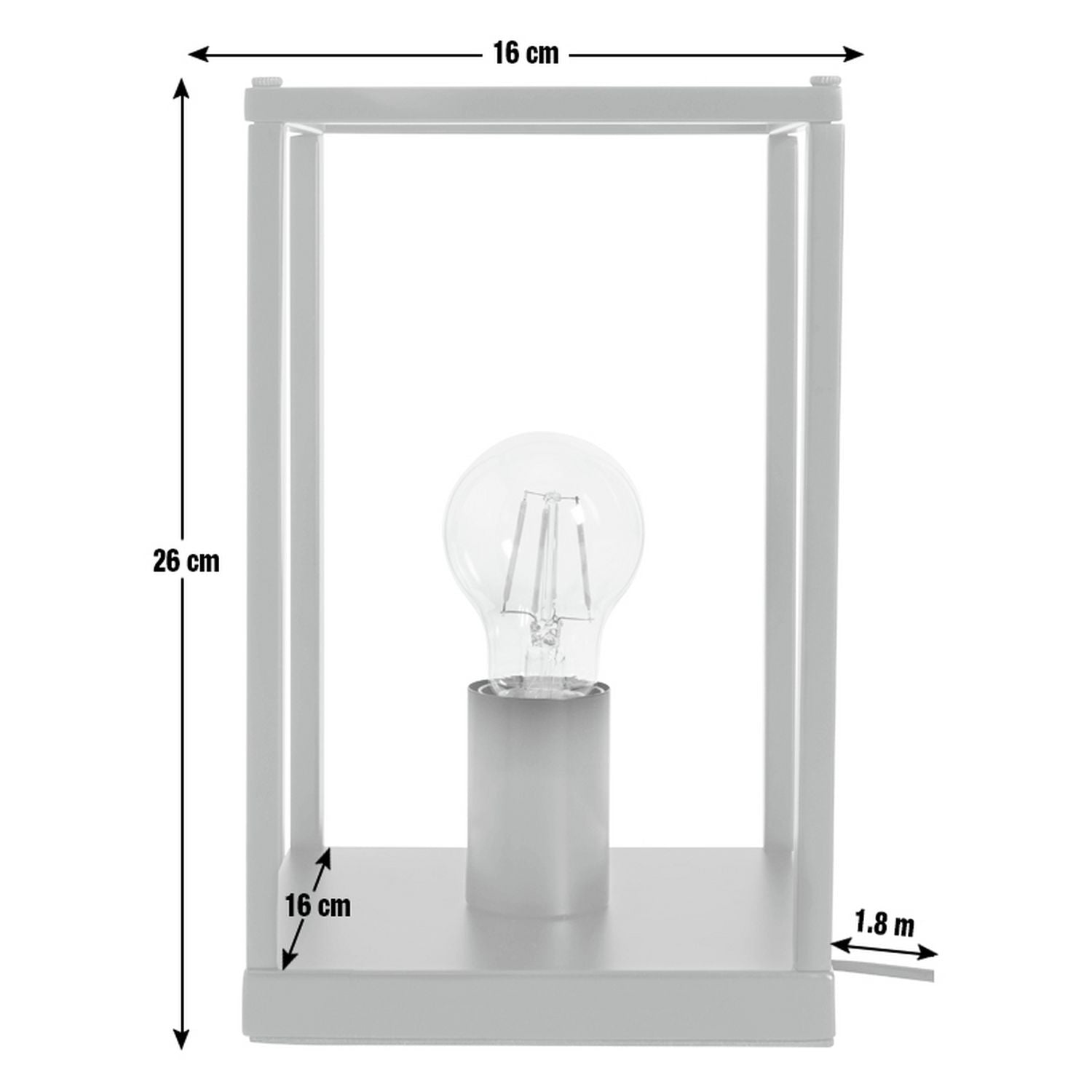 Argos Home table lamp in Matt Black - British product