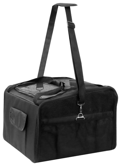 Streetwize Deluxe Sammenleggbar Dyretransportveske Svart Hundebur 2,2 kg