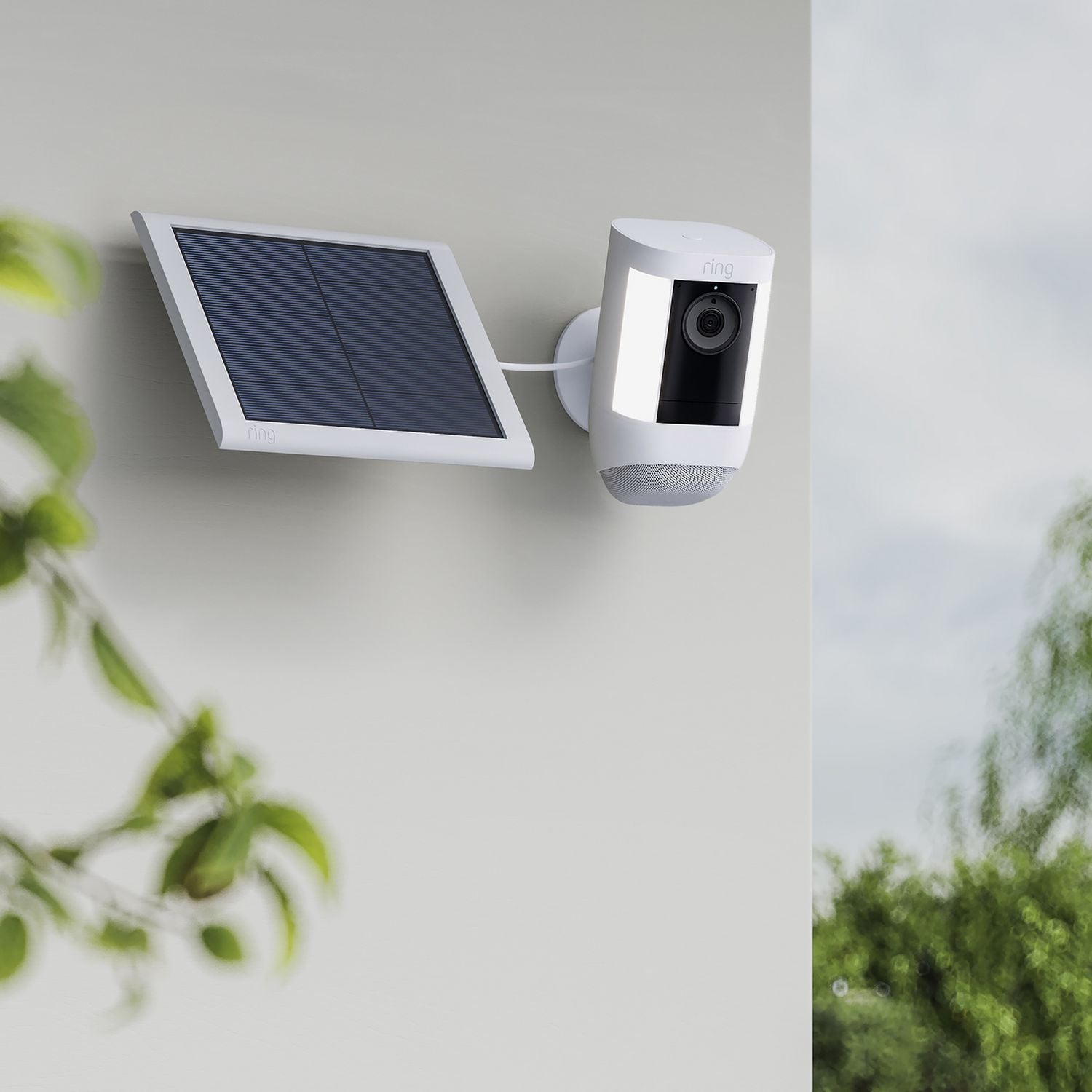 Ring solar panel white 20x19x43 cm, imported from the UK