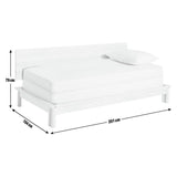 Habitat Akio Natural Trundle Guest Bed with two mattresses, UK version